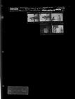Man with a large fish; Women setting up display (5 Negatives), April 19-20, 1966 [Sleeve 38, Folder d, Box 39]
